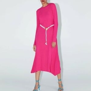 Zara Hot pink long dress